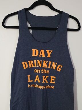 Racerbank 'Day Drinking On The Lake' Graphic Tee - Size S